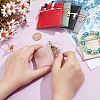 6Pcs 6 Colors Imitation Leather Jewelry Storage Zipper Bags ABAG-NB0002-15B-3