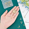 12 Pairs 2 Colors Brass Huggie Hoop Earring Findings KK-FH0003-13-3