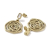 Flower 304 Stainless Steel Shell Stud Earrings EJEW-L283-041G-2