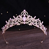 Alloy Rhinestone Crown Hair Bands for Woman Girls PW-WGB2F57-21-1