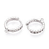 Brass Hoop Earring Findings KK-N267-34P-2