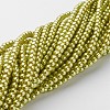 Glass Pearl Beads Strands X-HY-4D-B44-3