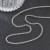 10Pcs 2MM 304 Stainless Steel Rope Chain Necklaces NJEW-G203-08P-2