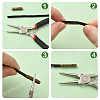 200Pcs 4 Colors Column Alloy Shoelace Buckle Connectors FIND-SP0004-68A-6
