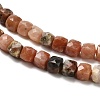 Natural Plum Blossom Jasper Beads Strands G-H078-C31-01-4