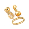 Brass Fold Over Clasps KK-U016-21G-2