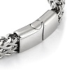 Ion Plating(IP) 304 Stainless Steel Cross Link Chains Bracelets for Men & Women BJEW-D031-25GP-3