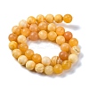 Natural Yellow Jade Beads Strands G-F591-17-10MM-4