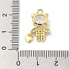 Rack Plating Brass Cubic Zirconia Pendants KK-K274-05G-3
