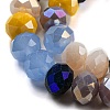 Glass Beads Strands EGLA-A034-M8mm-54-4