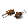 Natural Tiger Eye Pendants G-F758-A02-P-2