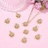 SHEGRACE Brass Micro Pave Cubic Zirconia Pendants XGRQ3D471-467G-5