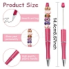 8Pcs 8 Colors Plastic Beadable Pens AJEW-YW0001-33-3
