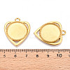 304 Stainless Steel Pendant Cabochon Component STAS-N114-05G-3