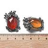 Natural Carnelian(Dyed & Heated) Pendants G-H083-01AS-07-3