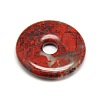 Donut/Pi Disc Natural Gemstone Pendants G-L234-30mm-M-2