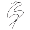 304 Stainless Steel Cable Chain & Curb Chain Slider Necklace Making AJEW-JB01534-1