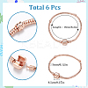 6Pcs Brass European Style Bracelet Making PPJ-SC0001-01C-2