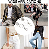 Halloween Theme Alloy Multilayer Chain Belts for Pants AJEW-WH20018-132-6