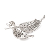 Brass Cubic Zirconia Brooches KK-P167-14P-2