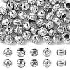 50Pcs 5 Styles Tibetan Style Alloy Beads FIND-CJ0003-62-1