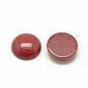 Synthetic Goldstone Cabochons G-R416-8mm-47-2