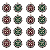 20Pcs 2 Colors Light Gold Alloy Enamel Pendants ENAM-CJ0002-11-1