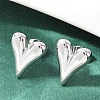 Non-Tarnish 304 Stainless Steel Heart Stud Earrings for Women LS-EJEW-F300-09P-4
