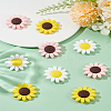 9Pcs 3 Colors Food Grade Eco-Friendly Silicone Beads SIL-LP0001-01-3