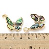 Brass Micro Pave Clear Cubic Zirconia Pendants KK-L211-020G-03-3