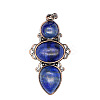 Retro Natural Lapis Lazuli Pendants PW-WG7292F-12-1