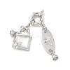 Brass Micro Pave Clear Cubic Zirconia Spring Ring Clasps KK-Z083-10P-01-1