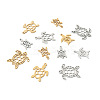  Jewelry 16Pcs 8 Style 201 Stainless Steel Filigree Joiners Links & Pendants STAS-PJ0001-37-2