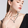 3 Set 3 Style Moon & Cross & Star Pendant Necklaces Set NJEW-FI0001-14-7