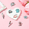 8Pcs 8 Styles Medical Theme Enamel Pins JEWB-CJ0001-61-5
