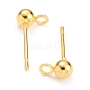 304 Stainless Steel Ball Stud Earring Findings LS-STAS-G099-09G-2