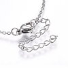 Brass Micro Pave Cubic Zirconia Pendant Necklaces NJEW-L146-06P-3