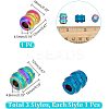 3Pcs 3 Style Outdoor EDC Tool Titanium Alloy Parachute Rope European Beads FIND-NB0004-97A-2