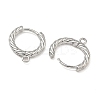 SHEGRACE Brass Hoop Earrings Findings XGR0152P-90P-2