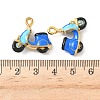 304 Stainless Steel Enamel Pendants STAS-I346-38G-3