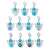 50Pcs Angel Glass Pendant Decoration HJEW-JM02645-01-S-1