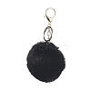 Pom Pom Ball Keychain X-KEYC-WH0016-13I-1