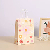 Rectangle with Sunflower Pattern Paper Gift Bags CARB-L012-01D-1