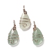 Natural Green Aventurine Pendants G-F763-03RG-04-1