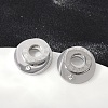 304 Stainless Steel Rhinestone Stud Earrings EJEW-Z089-06P-2