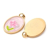304 Stainless Steel Enamel Pendants STAS-U061-43G-01-2