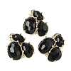 Natural Obsidian Links connectors G-E526-28O-1