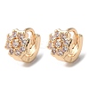 Rack Plating Brass Micro Pave Cubic Zirconia Hoop Earrings LS-EJEW-P238-27KCG-1