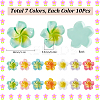 70Pcs 7 Colors Opaque Resin Decoden Cabochons RESI-SC0005-83B-2