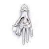 Brass Micro Pave Clear Cubic Zirconia Pendants ZIRC-A018-04P-RS-1